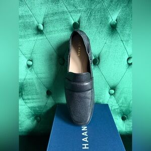 Cole Haan Trinnie Soft Loafer Black Leather Size 9.5B Grand.OS Comfort NIB